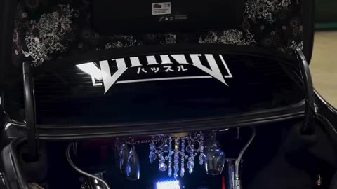 BMW M550i F10 💙🖤 - Custom Car Bonnet / Hood LED Holder Prop Display video showcase! 🔧🔆🚗