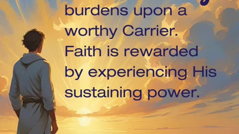 Faith Isn’t Light—It’s Trusting Who Carries the Weight