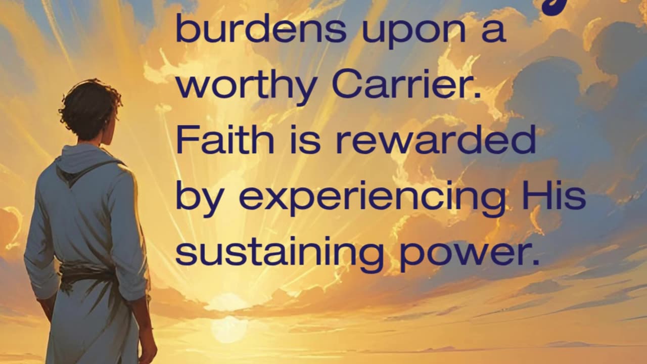 Faith Isn’t Light—It’s Trusting Who Carries the Weight