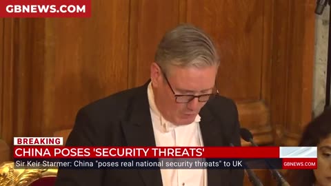🚨 KEIR STARMER HAS NOW SAID THAT CHINA IS A NATIONAL SECURITY THREAT 🇬🇧