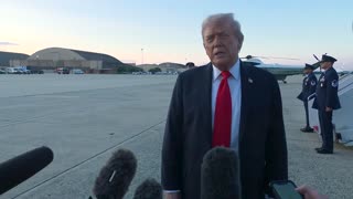 President Trump Gaggles with Press at Joint Base Andrews, September 7, 2025
