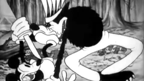 Mickey Mouse: Pioneer Days - Spanking