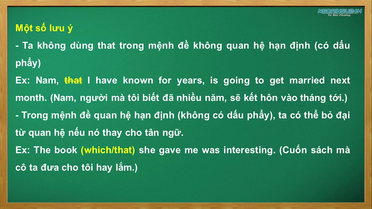 03. Bài giảng lý thuyết Mệnh đề quan hệ (Buổi 1)