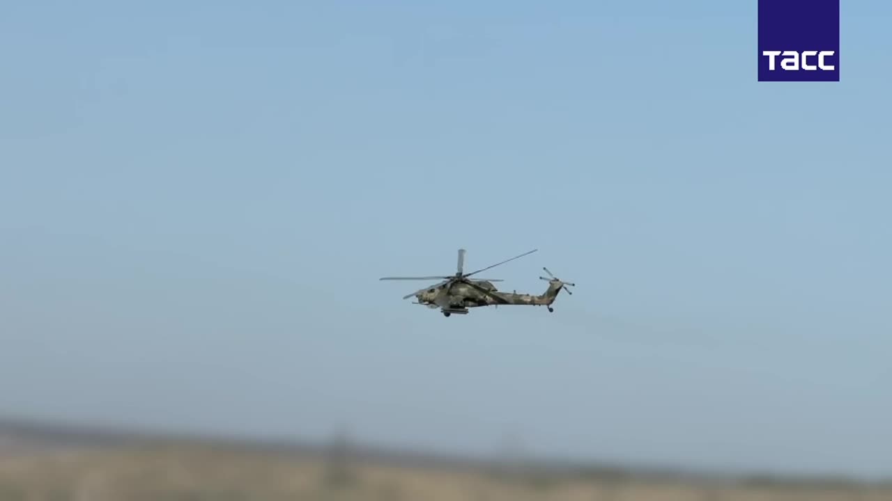🇺🇦🇷🇺 Mi-28NM destroyed a temporary deployment point of the Ukrainian Armed Forces.