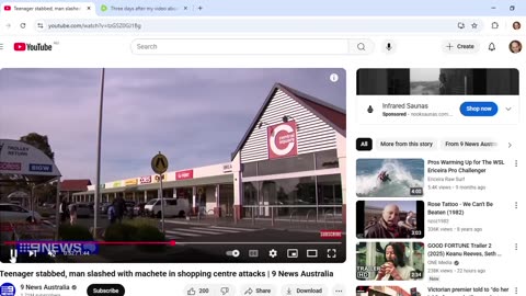 Nine News report on bloody attacks looks like comms about white hat takedown of evil trade