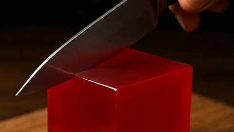 Red Jelly Block Cutting