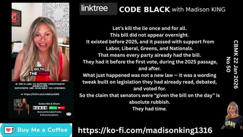 CBMK0038 The Liberals, Nationals, Labor, and Greens all had this bill in their hands THREE times.