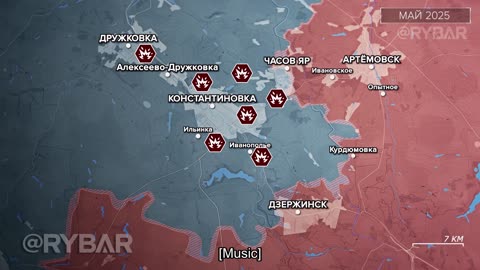 🇷🇺 🏹 🎣 Rybar’s Analysis: Chasov Yar: increasing pressure from the north