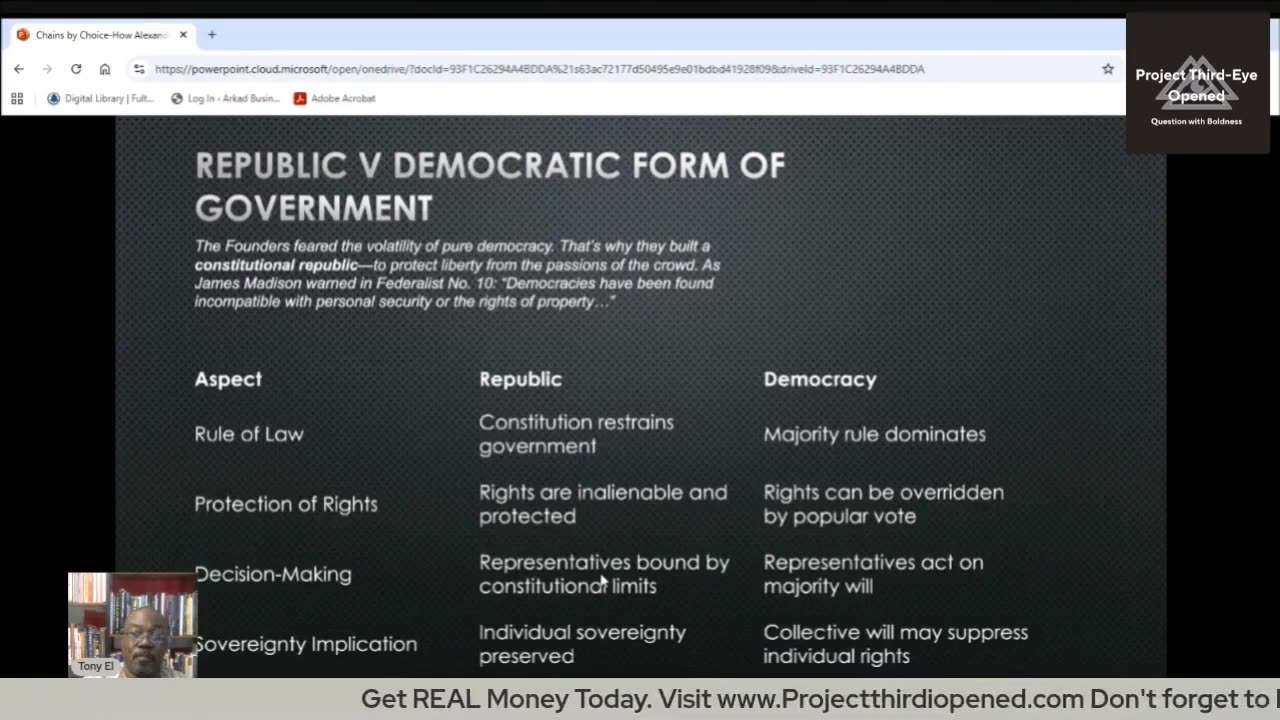 In a Democracy rights can be overridden by popular vote or government.