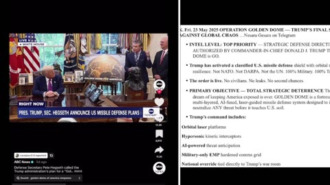 Trump talks golden dome