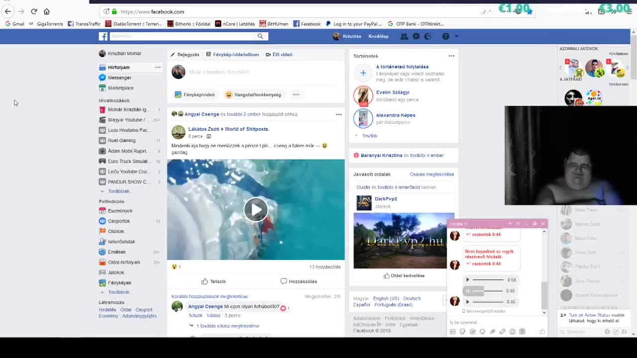 Molnár Krisztián és cicuka kapcsolata
