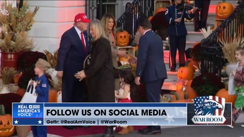 President Trump And The First Lady Host Trick-Or-Treaters At The White House