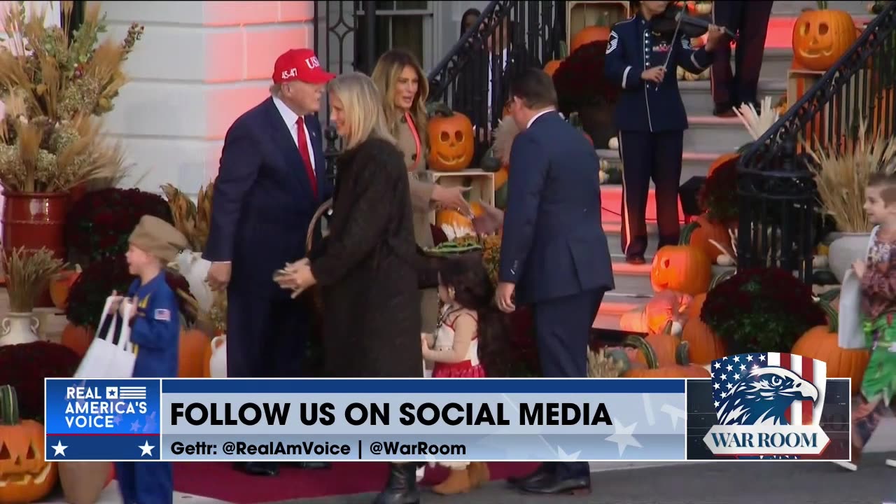 President Trump And The First Lady Host Trick-Or-Treaters At The White House