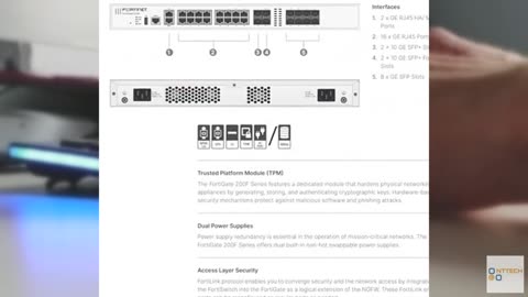 FortiGate-200F Network Security Appliance Plus 1 Year FortiGuard Enterprise Prot
