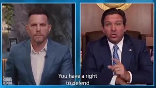 Gov. Ron DeSantis says that Floridians are ALLOWED to drive over protesters in the street
