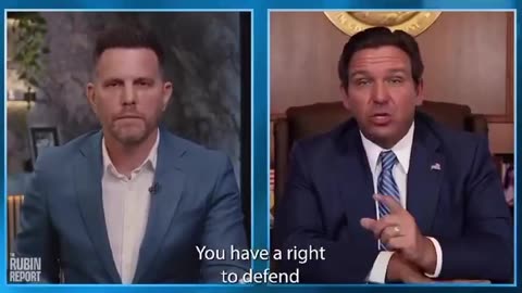 Gov. Ron DeSantis says that Floridians are ALLOWED to drive over protesters in the street