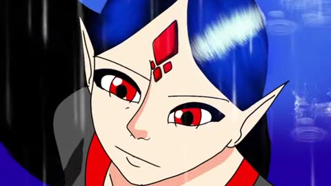 Animation of nuclear in the rain