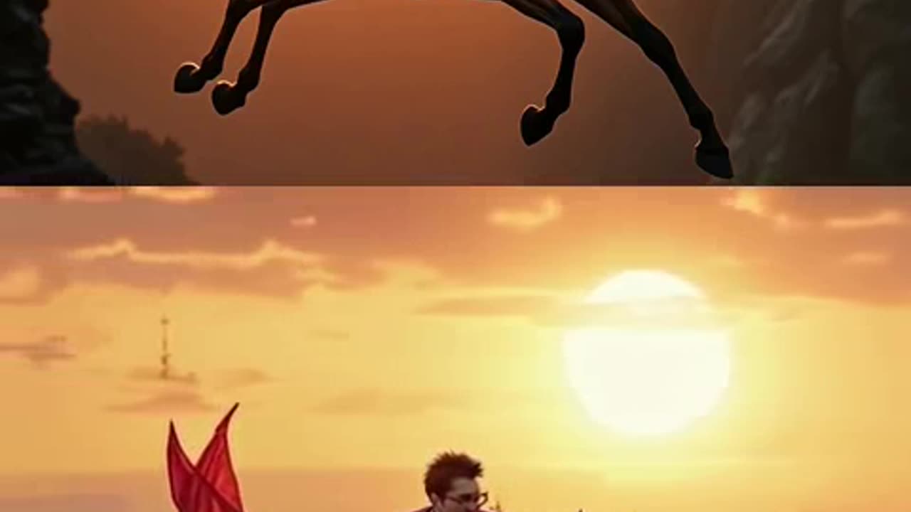 Harry Potter voando em um cavalo mágico E VASSOURA VOADORA.mp4