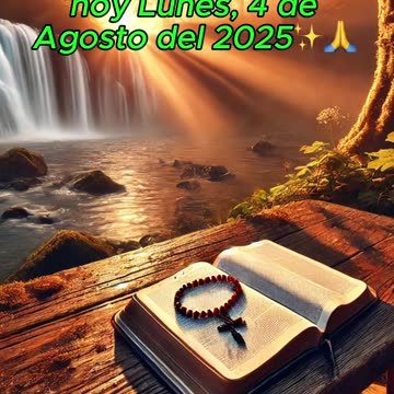 🙏✨Evangelio de hoy Lunes, 4 de Agosto del 2025✨🙏