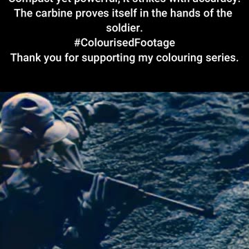 US Army Fires M2 Carbine in Training #ColourisedHistory