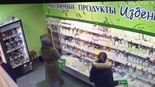 Intento fallido de robo en una tienda en Rusia