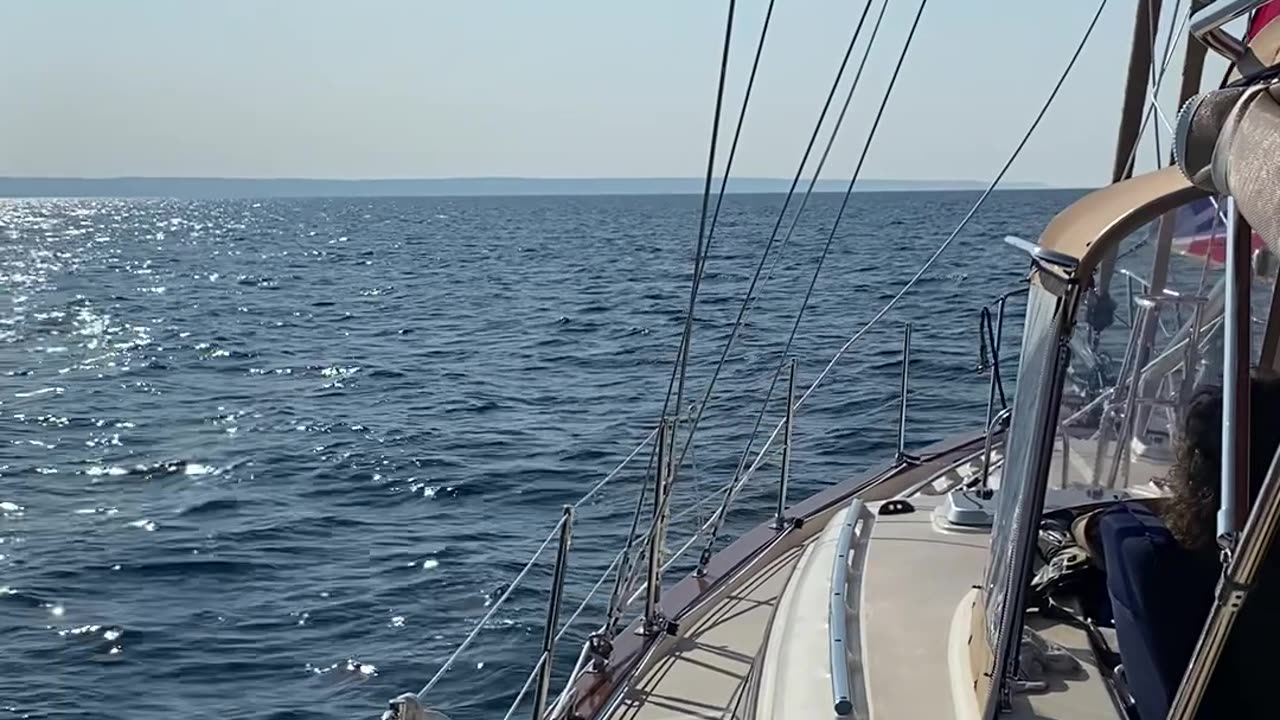 Sailing in Light Air on Lake Michigan in June, ‘25 #lakecruise #greatlakes #sailing