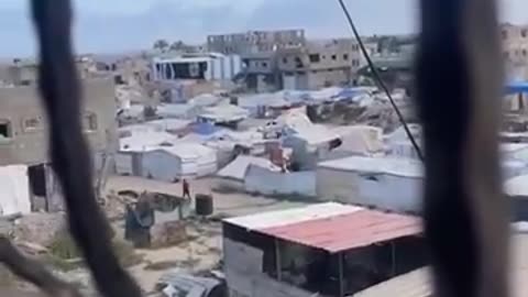 The moment when Israeli aviation struck a UNRWA flour distribution and issuance point