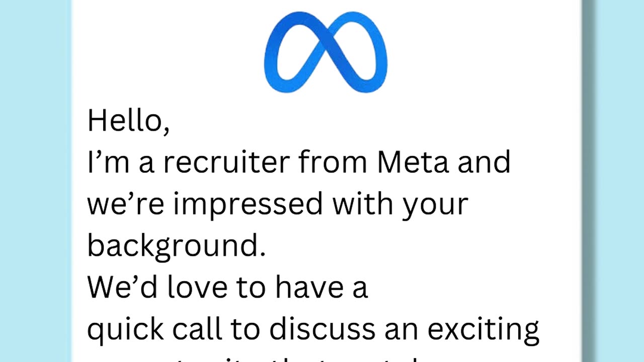 ‼️BEWARE OF FAKE META JOB OFFERS‼️