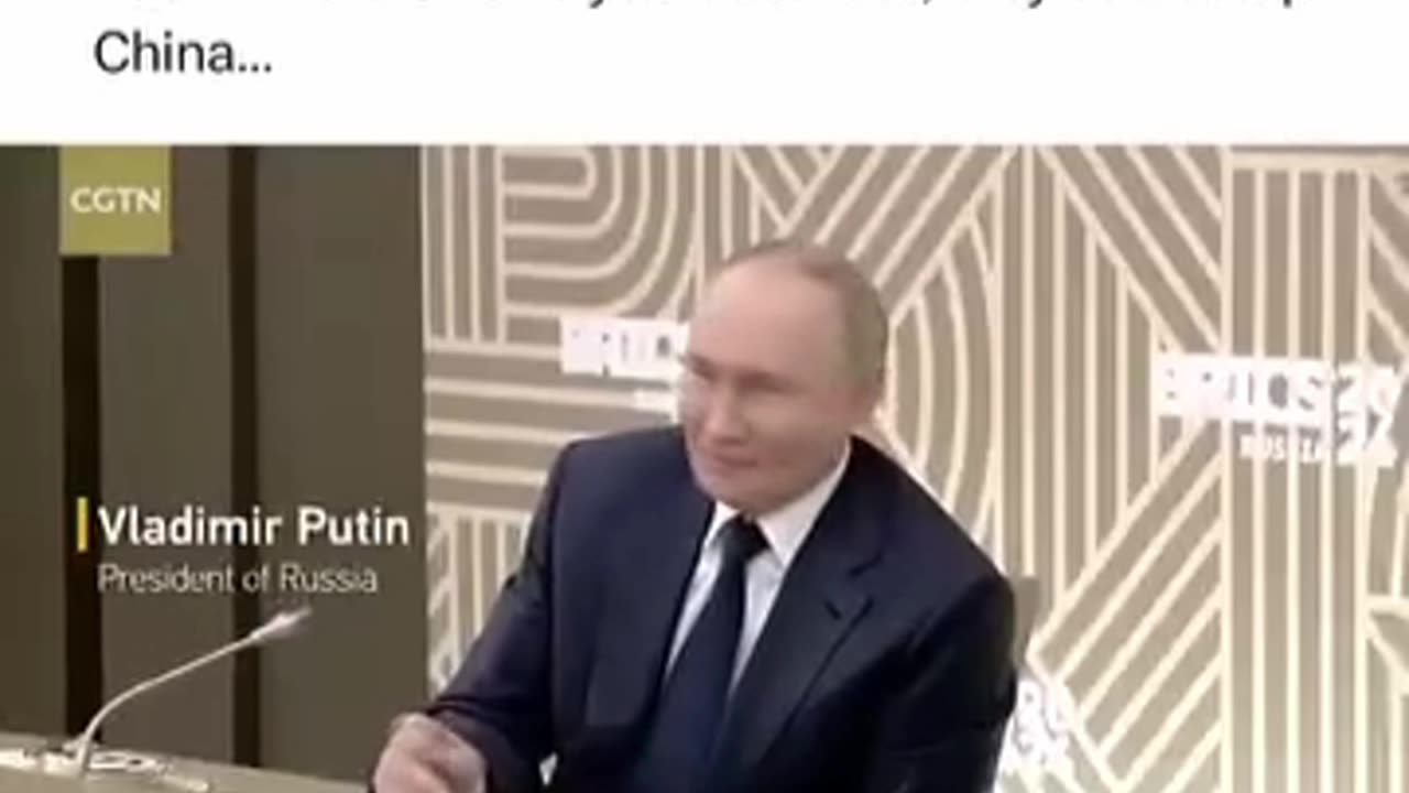 Putin: The U.S. is 15 years too late, they can`t stop China..