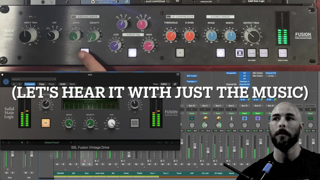 SSL FUSION - HARDWARE VS PLUGIN - VINTAGE DRIVE