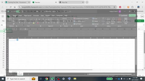 saving a microsoft excel via desktop version