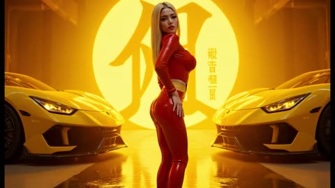 The Neon City Cyber Doll Girl Ai Short Video
