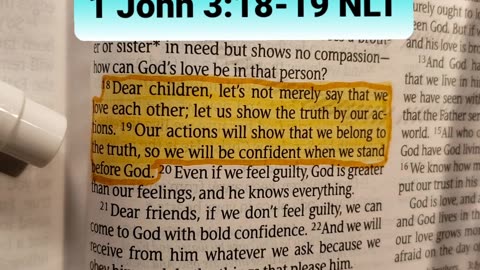 Our actions will show that we belong to the truth, so we will be confident when we stand before God.