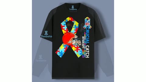 Cleveland Browns Crucial Catch Intercept Autism Shirt Unisex