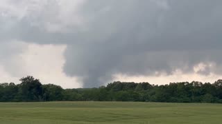 Tornado on the ground near Marion, Illinois