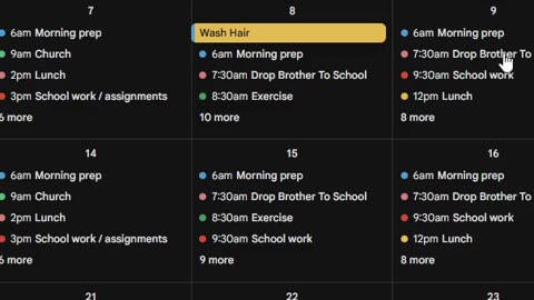 Created A Schedule Using Chat GPT!