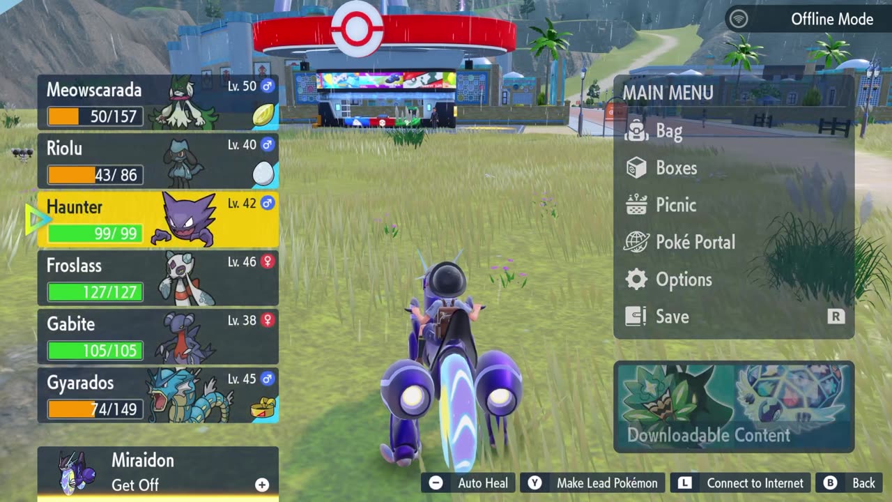 Playing Pokemon violet