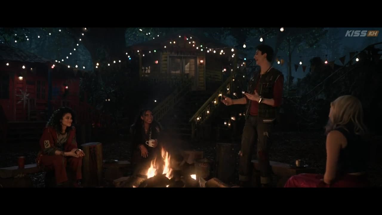 Victor & Nova zombies 4 zed and Addison talk with there friends outside