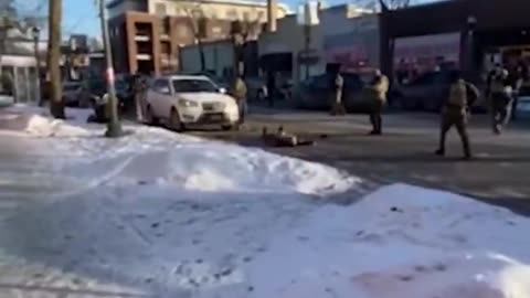 New video of Border Patrol agents being forced to kill terrorist in Minneapolis