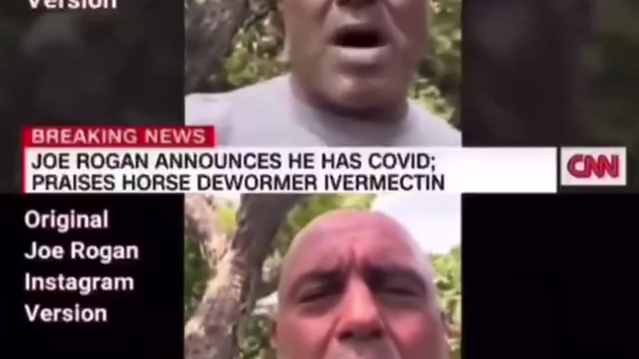 CNN put a green Filter on Joe Rogans Video telling people Ivermectin worked