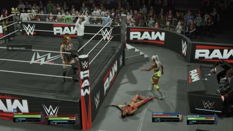 wwe 2k25 183 universe Alba Fyre and Isla Dawn VS Bianca Belair and Jade Cargill