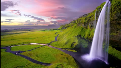 Beautiful relaxing music with stunning nature #shorts