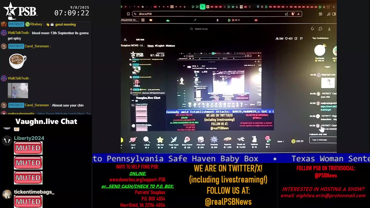 2025-09-08 07:04 EDT - Patriots Soapbox AM: with MykelJaye