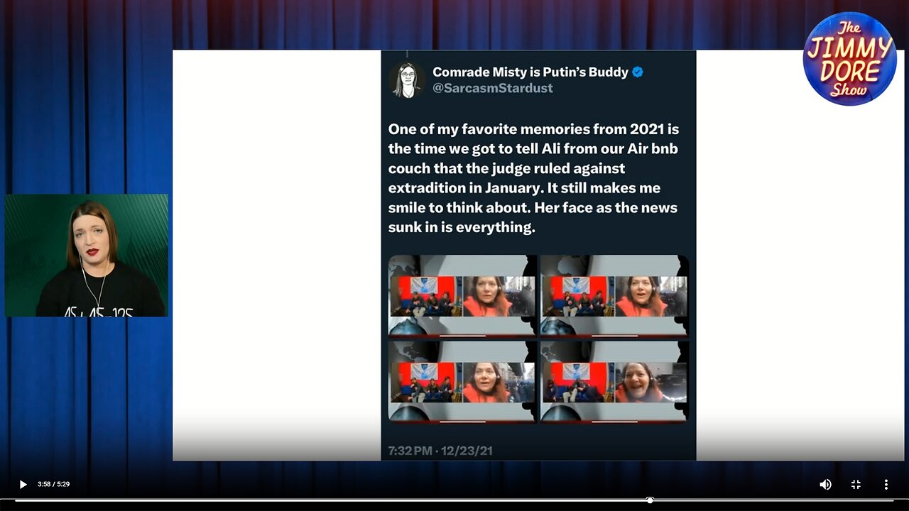 Misty talks about friend who got extradition cancelled▮The Jimmy Dore Show