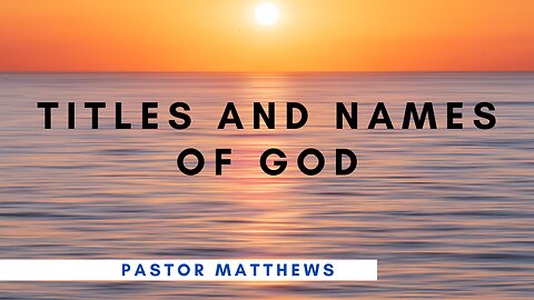 "Titles and Names of God" | Isaiah 9 | Abiding Word Baptist Church