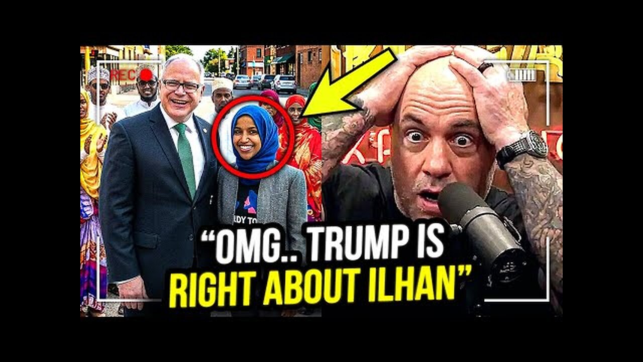 Breaking: Joe Rogan Loses It on Air When realizes how Evil Ilhan Omar & Tim Walz Truly Are!!!