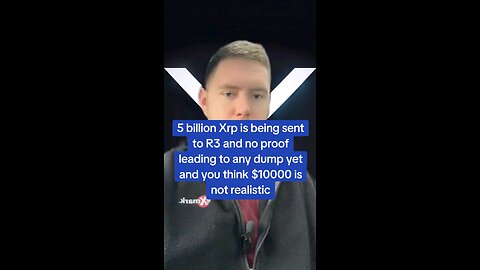 5 billion Xrp is being sent to R3 and no proof leading to any dump yet and you think $10000