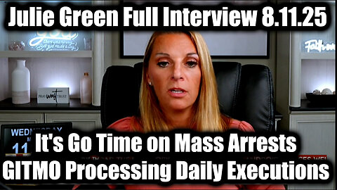 Full Interview 8.11.25: It's Go Time on Mass Arrests! GITMO Processing Daily Executions