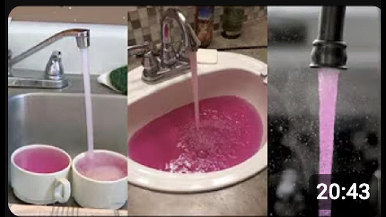 DONT DRINK THE PINK COOL-AID! POISONED PINK WATER BIO WEAPON APPEARING IN TOWNS ACROSS AMERICA!