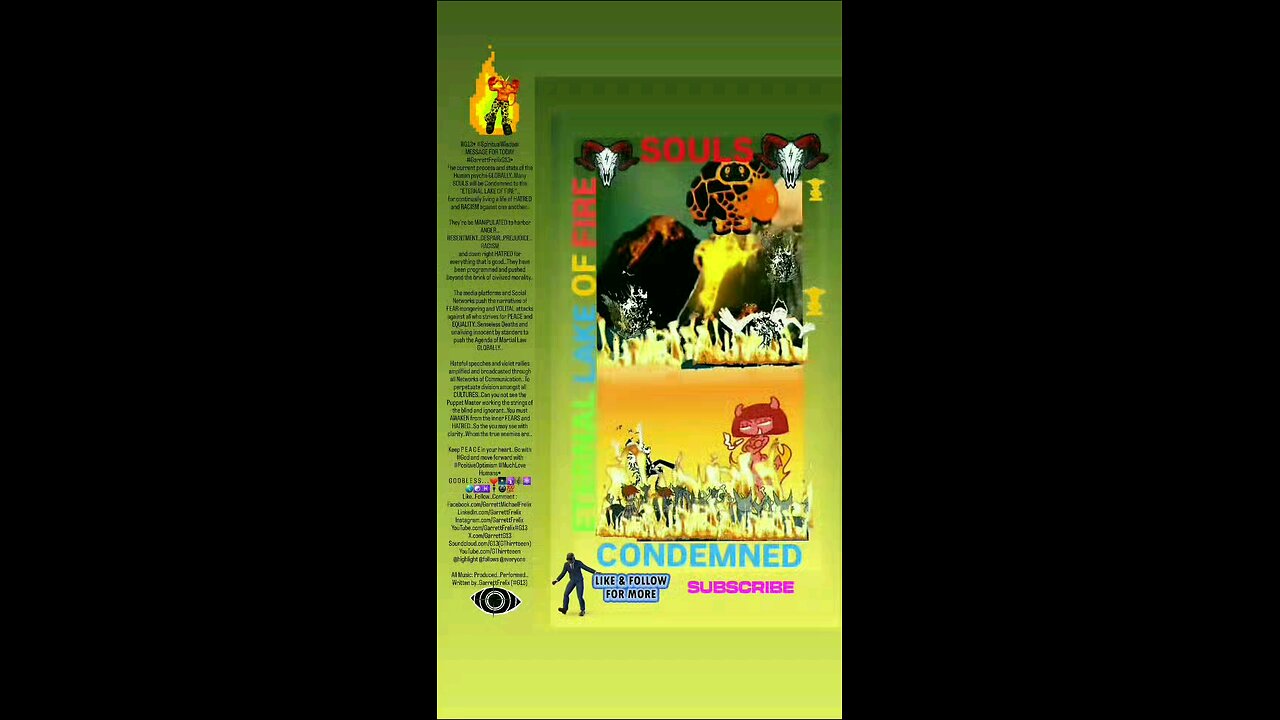 ▪︎SOULS CONDEMNED/ETERNAL LAKE OF FIRE▪︎